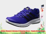 Adidas Women's Duramo 6 Running Shoes - Purple/Black/White Size 6