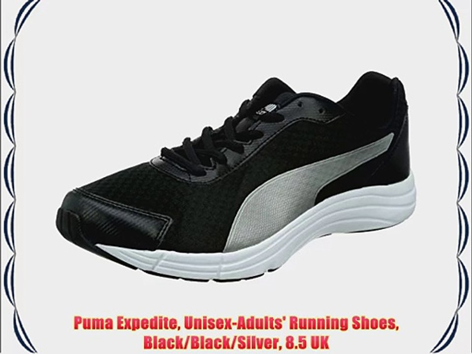 Puma Expedite Unisex-Adults' Running Shoes Black/Black/Silver 8.5 UK