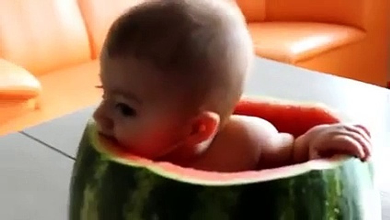 baby inside the watermelon
