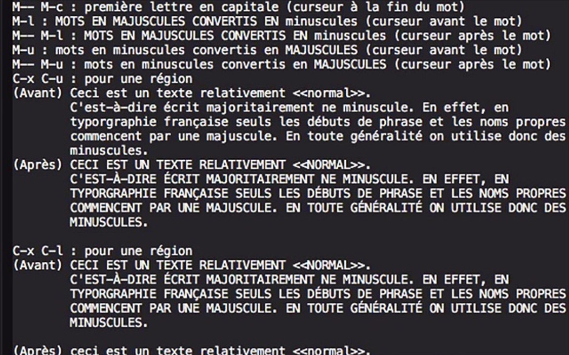 GNU Emacs Semaine 1 Vidéo 5/8