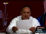 Amenaza de Diosdado Cabello a Reinaldo dos Santos