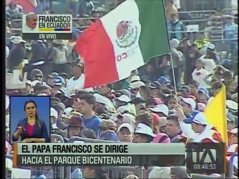 La ruta de papa Francisco desde la Nunciatura al parque Bicentenario