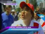 AMERICA NOTICIAS 14-11-2011 HINCHAS PERUANOS LISTOS PARA ALENTAR A LA SELECCION FRENTE A ECUADOR