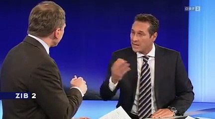 Strache verteidigt Reichskristallnacht-Sager bei Armin Wolf in der ZIB 2