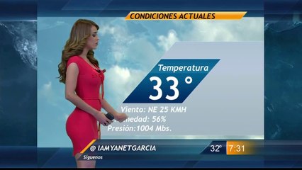 Miss météo méxicaine ultra hot - Le meilleur de Yanet Garcia