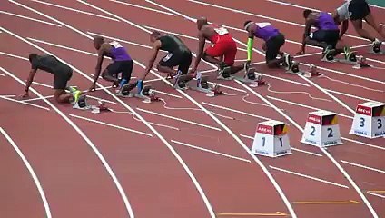 100m  meeting areva:vicaut bat le record de france et égale le record d'europe