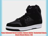 Puma Rebound Street Leather Unisex-Adults' Basketball Shoes Black/Black/Black 8 UK