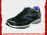 Skechers Women's Ultra Sport Trainers Black/Purple 4 UK