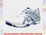 Asics Gel-Resolution 5 Tennis Shoes White / Royal 4 UK