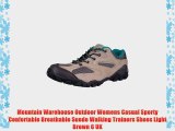 Mountain Warehouse Outdoor Womens Casual Sporty Confortable Breathable Suede Walking Trainers