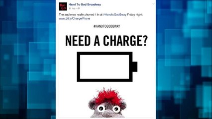 Audience member at 'Hand To God' tried to charge phone on stage