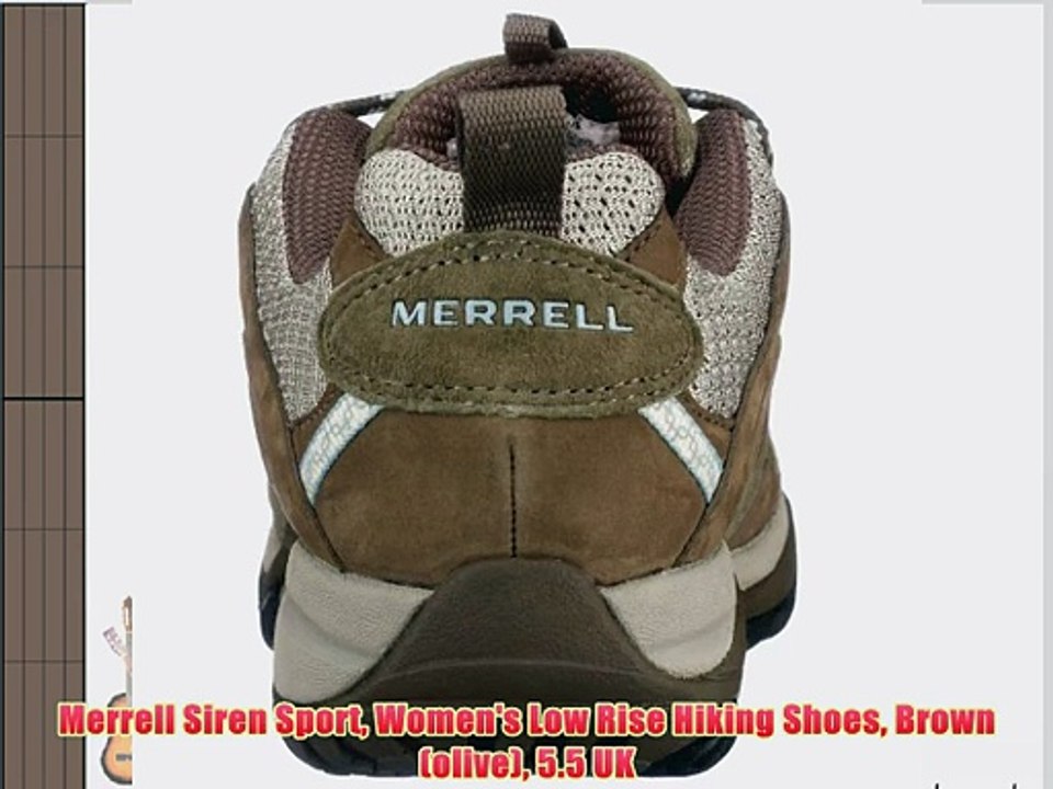 Merrell Siren Sport Women's Low Rise Hiking Shoes Brown (olive) 5.5 UK