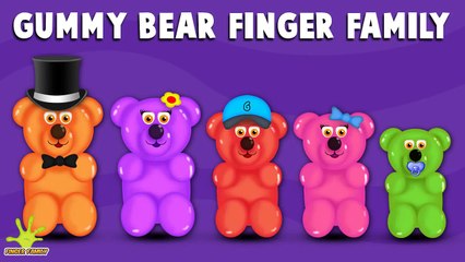 The Finger Family Gummy Bear Family Nursery Rhyme   Gummy Bear Finger Family Songs