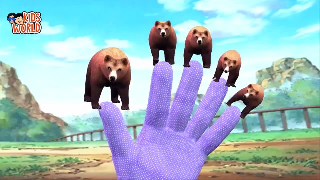 Bear Finger Family Rhyme | Animated Bear Finger Family Rhyme | Cartoon Bear Rhyme For Children