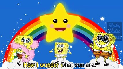 SpongeBob SquarePants Cartoon Twinkle Twinkle Little Star Kids Song Nursery Rhymes