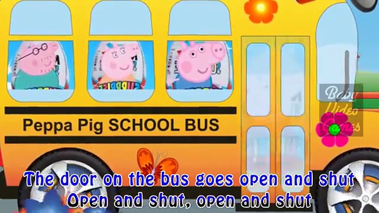Peppa Pig Kids Songs Nursery Rhymes fun animated cartoon Music Wheels on the Bus
