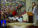 El sermón del papa Francisco en la misa del parque Bicentenario