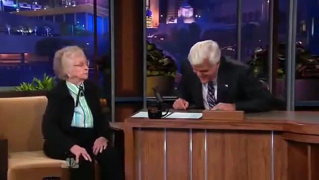 Jay Leno 100 year old lady