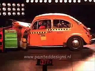 vw beetle and golf (rabbit) crash test