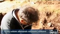 Exhumation of 5 German soldiers in Bavant, Normandie