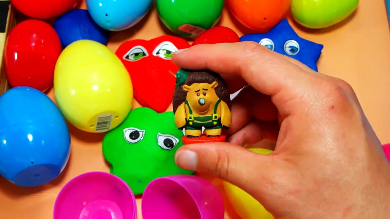 Surprise eggs Play Doh videos playdough videos for children cars 2 toy story and more