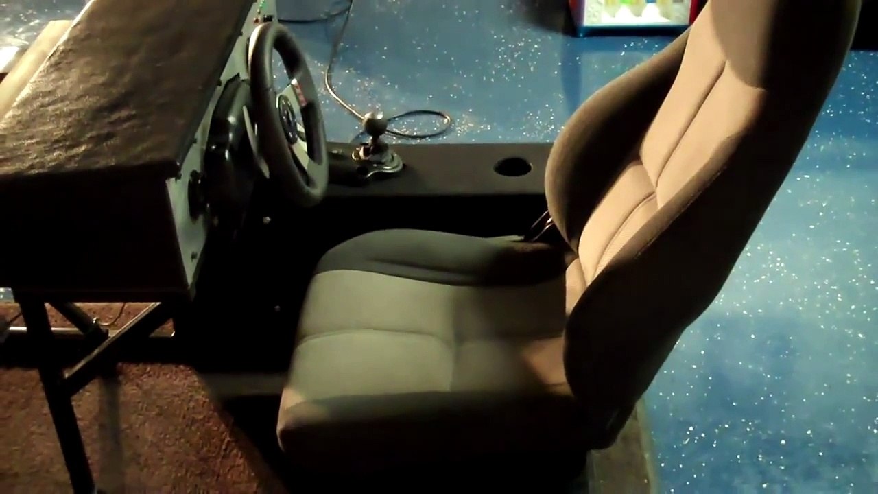 update on my homemade racing simulator cockpit with Logitech G27 for my ps3