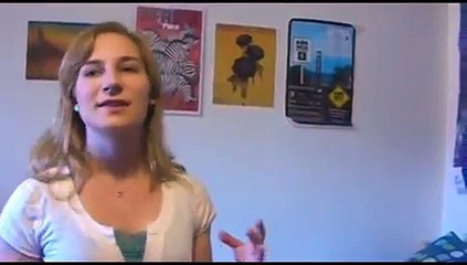 Student tour of a single dorm room at Lewis & Clark