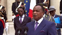Le président congolais, Sassou-Nguesso reçu à l'Elysée