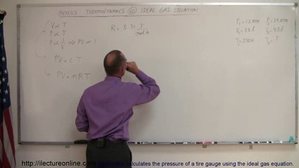 Physics - Thermodynamics: States: (5 of 9) Ideal Gas Equation