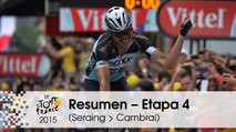 Resumen - Etapa 4 (Seraing > Cambrai) - Tour de France 2015
