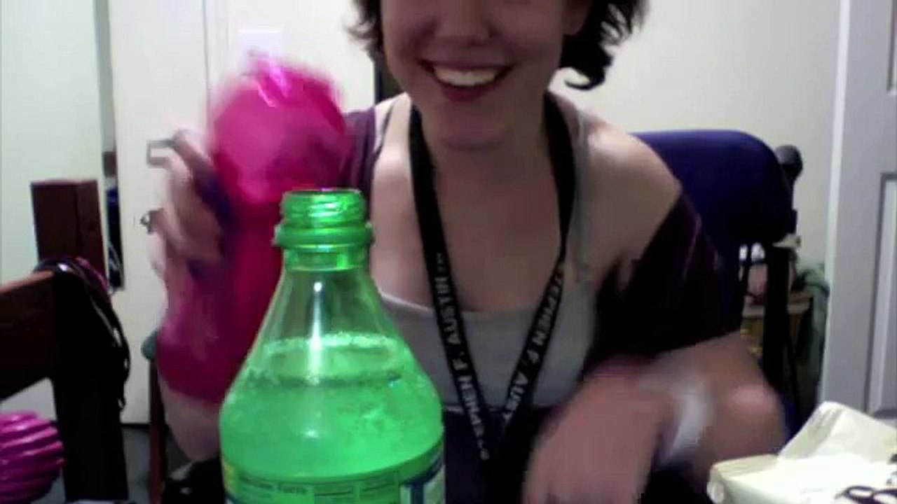 quadriplegic w/ cerebral palsy opens soda