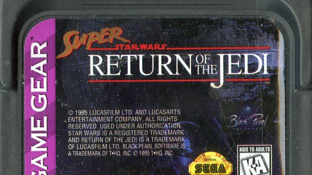 SUPER STAR WARS RETURN OF THE JEDI SEGA GAME GEAR GG CARTOUCHE SEULE EUR