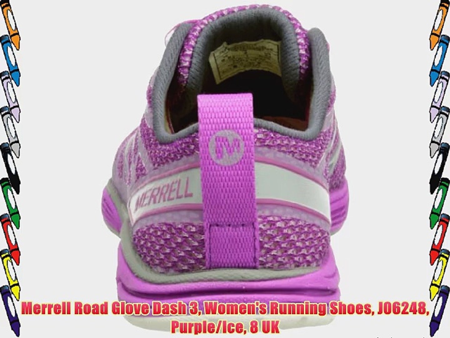 Merrell Road Glove Dash 3 Women's Running Shoes J06248 Purple/Ice 8 UK -  video Dailymotion