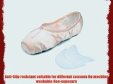Ballet Pointe Shoes for Girls/Women in Pink with free ballet pointe toe pads and ribbons UK