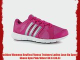 adidas Womens KeyFlex Fitness Trainers Ladies Lace Up Sport Shoes Gym Pink/Silver UK 6 (39.3)