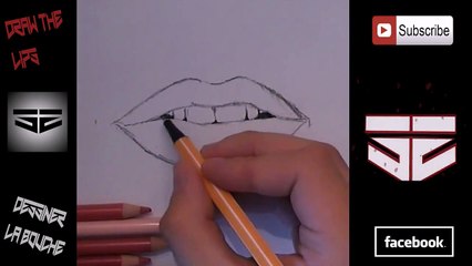 How to draw a mouth and lips