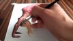 Drawing of an anamorphic illusion / 3D painting