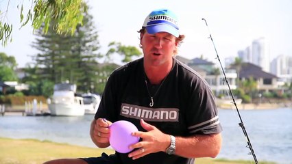 How to tie a balloon onto a fishing line