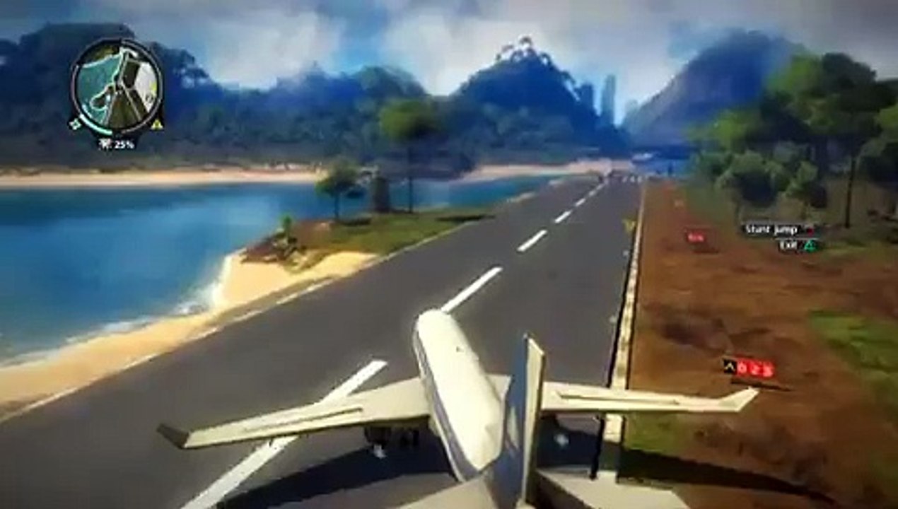 Just Cause 2 plane collision