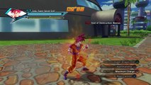 Dragonball Xenoverse - SSG Goku vs G.O.D Beerus
