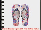 Womens Havaianas Caprice White Silver Flip Flops Sandals