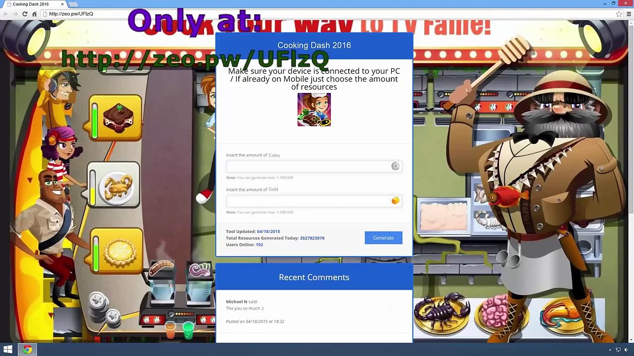 Cooking Dash 2016 Hack for Unlimited Coins - Easy Tutorial