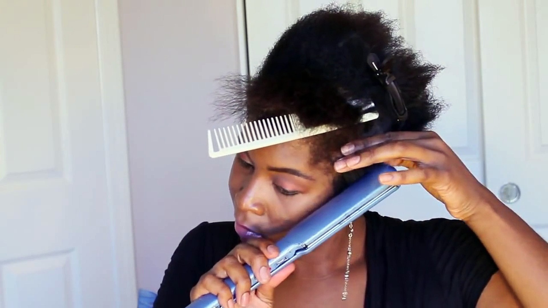 How To Straighten Kinky Hair With Aveda S Naturally Straight 4a