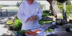 Serge Chenet, Restaurant Entre Vigne et Garrigue : Le Saint Pierre en carottes & miel de lavande