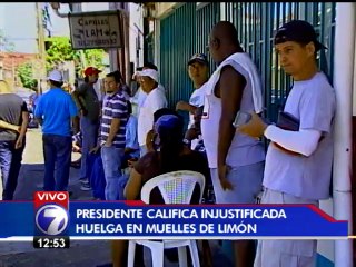 Presidente Solís dice que la protesta de Sintrajap no se basa en principios de justicia y verdad