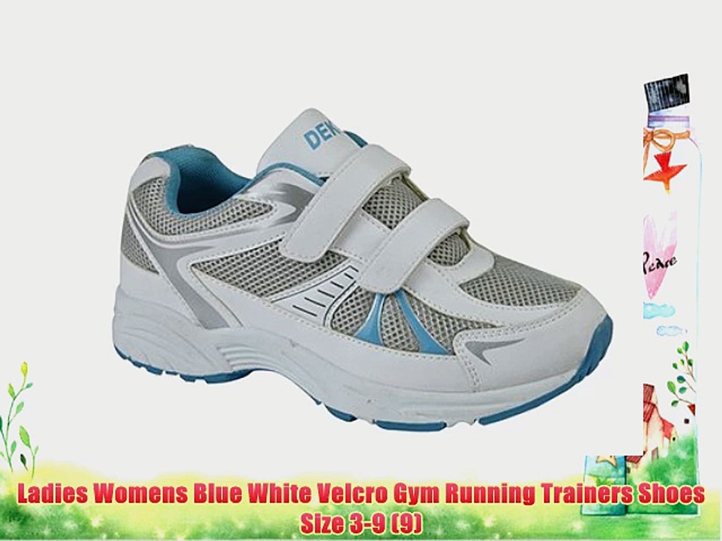 white velcro trainers ladies