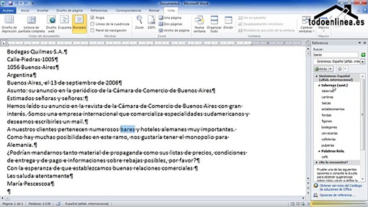 09 Buscar sinónimos