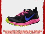 Nike womens Wild Trail Trail Running Shoes - Multicolour (Black/Hyper Cobalt/Hyper Pink/Volt)