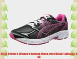 ASICS Patriot 6 Women's Running Shoes Onyx/Black/Lightning 6 UK