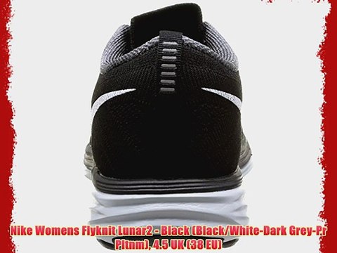 Nike Womens Flyknit Lunar2 - Black (Black/White-Dark Grey-Pr Pltnm) 4.5 UK (38 EU)